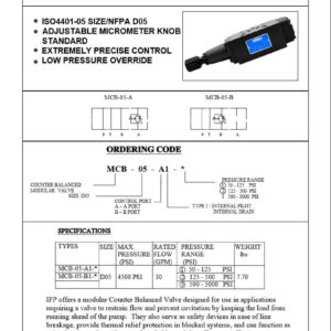 IFP MCB05 Counter Balance Module