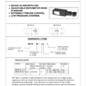 IFB MCB03 Counter Balance Module